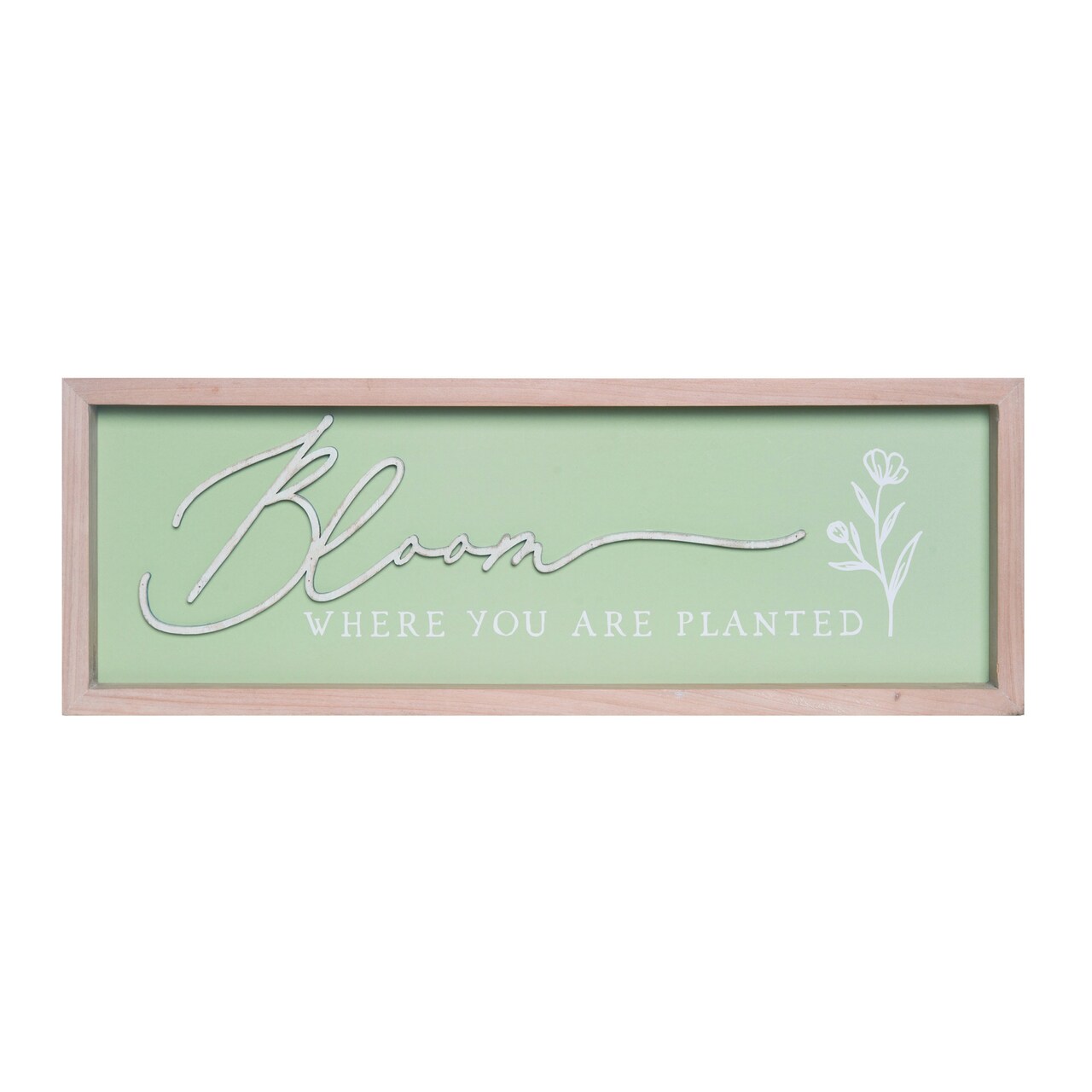 Transpac Wood Green Spring Layered Bloom Wall Decor, 20.13" Wall Art, Wood, Green, 7.13" H, Indoor Use, Perfect for Spring Decor